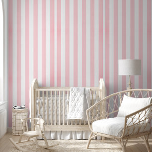 Pintado Papel de fondo rosa y franja blanca