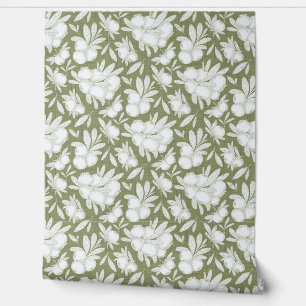 Pintado Papel de fondo sutil para frutas y hojas