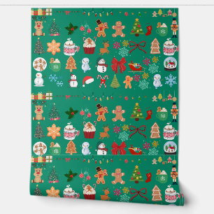 Pintado Papel de fondo vibrante para navidades