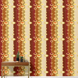 Pintado Papel de paredes de la discoteca Retro 70 con vibr