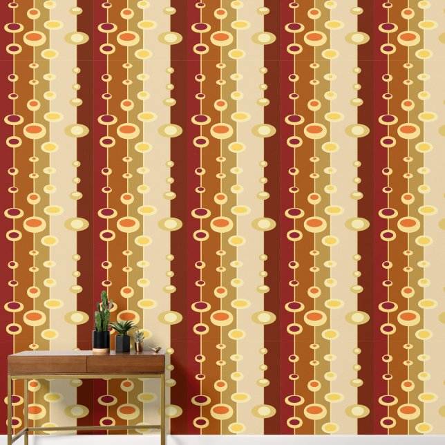 Pintado Papel de paredes de la discoteca Retro 70 con vibr (Pasillo)