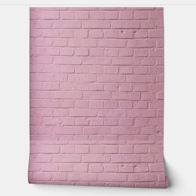 PINTADO PAPEL DE PAREJA DE LADRILLOS ROJOS (Desenrollar)