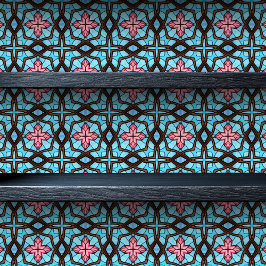 Pintado Papel marrón y rosa de vidrio manchado y papel peq