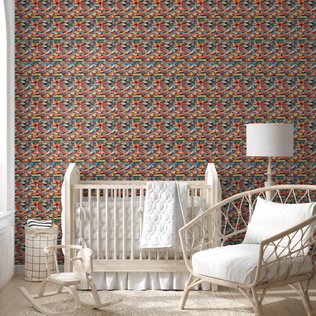 Pintado Papel mural de ladrillo vintage (Niños)