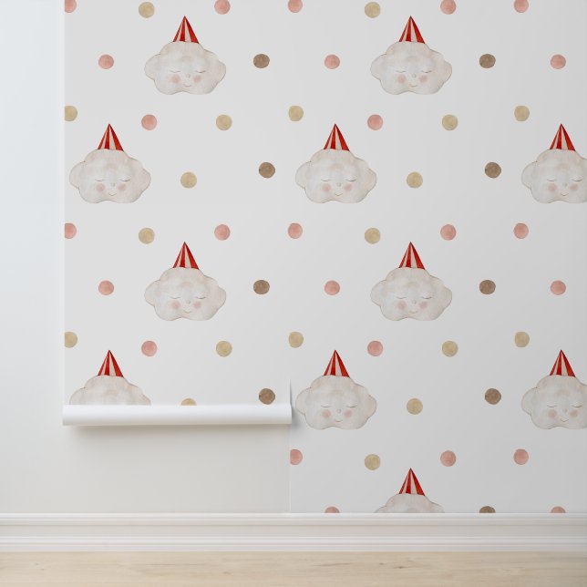 Pintado Papel tapiz Circus Baby Nursery (Solicitud)