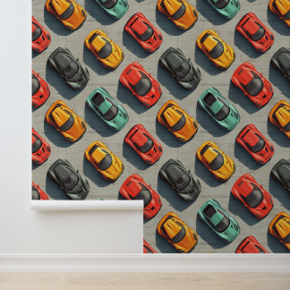 Pintado Papel tapiz colorido para los aficionados al autom