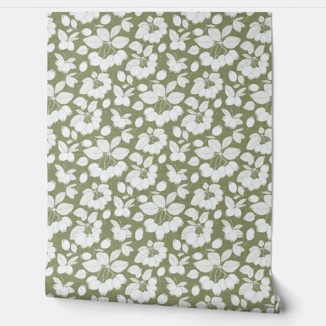 Pintado Papel tapiz de la bifurcación monocromática (Desenrollar)