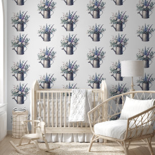 Pintado Papel tapiz de papel floral