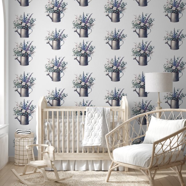 Pintado Papel tapiz de papel floral (Niños)