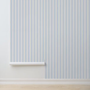 Pintado Papel tapiz de rayas azules del país francés
