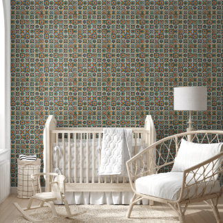 Pintado Papel tapizado en mosaico de Talavara con colores