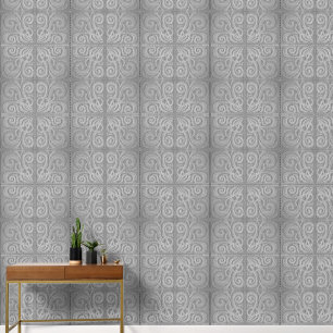 Pintado patrón de mosaico gris Papel de escritorio de vini
