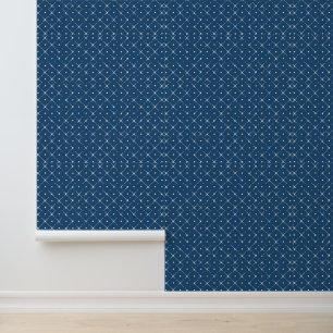 Pintado Patrón geométrico Papel azul