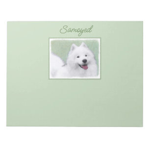 Pintado Samoyed - Bloc de notas de arte de perro o