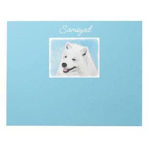Pintado Samoyed - Bloc de notas de arte de perro o