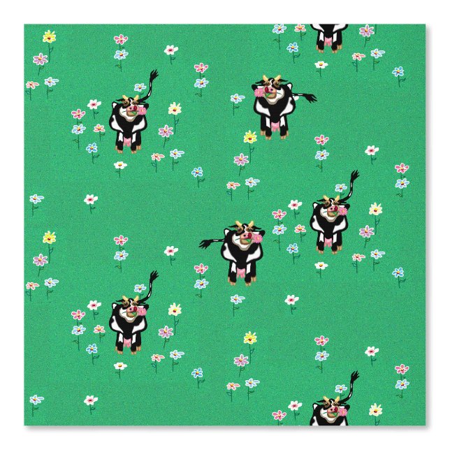 Pintado Vacas lecheras y lecheras Papel tapiz (Anverso)