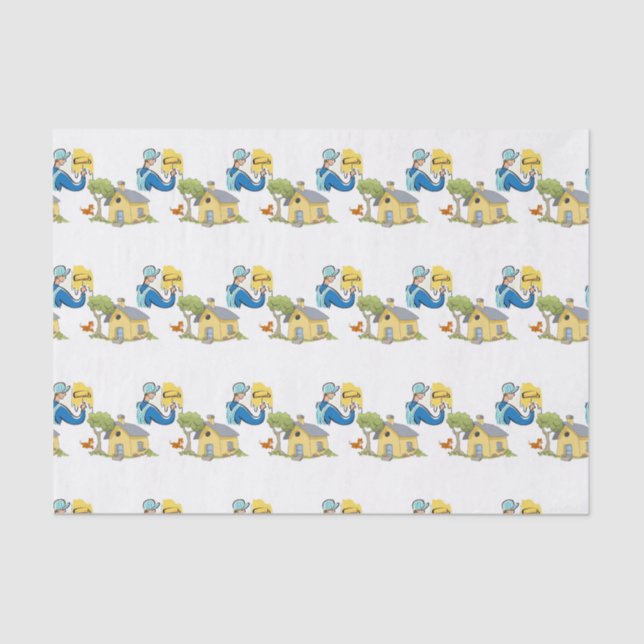 Pintador decorativo de papel de tejidos (Anverso)