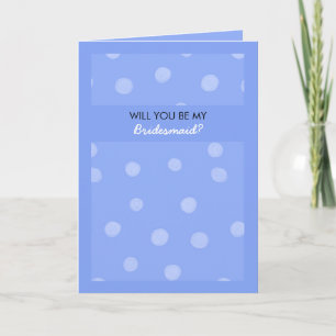 Pintados de azul, ¿Serás Mi tarjeta de novia?