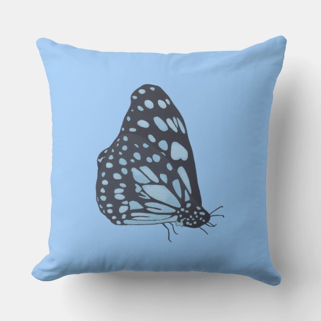 Pintando almohadas Personalizados de manchas azule (Anverso)