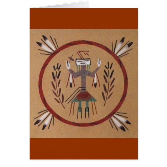 Pintando arena, tribu nativa estadounidense (Frente)