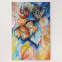 Pintando el rompecabezas de rompecabezas de otoño