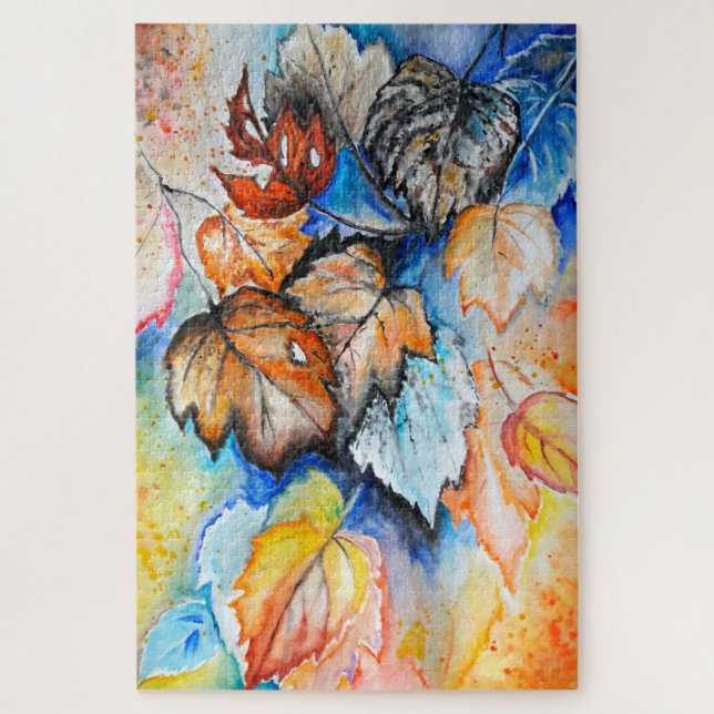 Pintando el rompecabezas de rompecabezas de otoño  (Vertical)