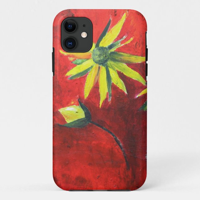 Pintando flores SE + Funda para iPhone 5/5S (Reverso)