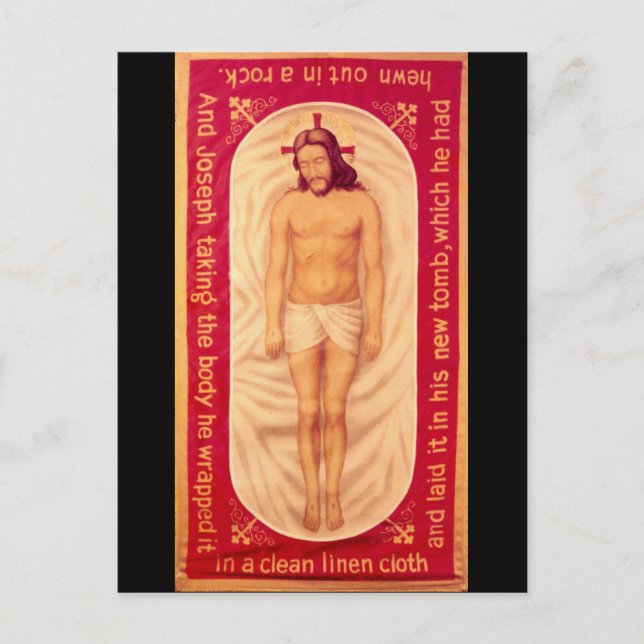 Pintando la postal de Cristo (Anverso)