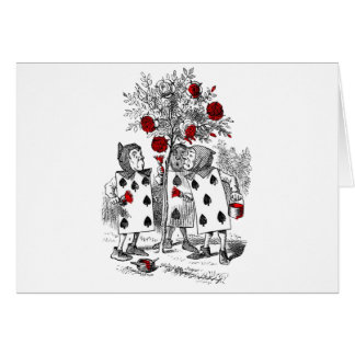 Pintando los rosas rojos