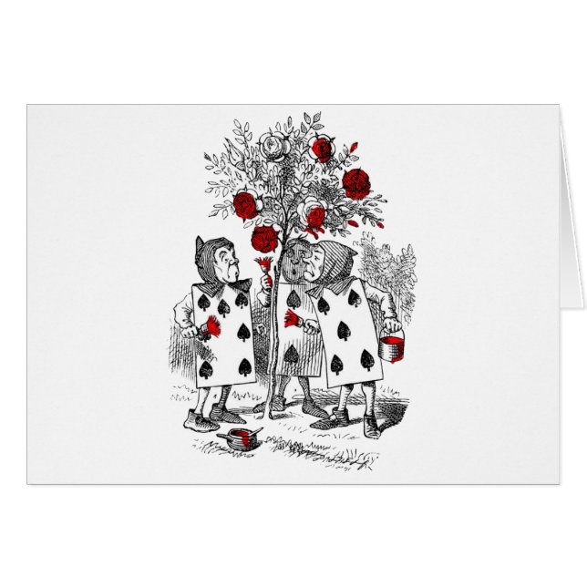 Pintando los rosas rojos (Anverso (Horizontal))