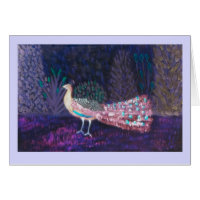 Pintando Peafowl Hermoso Jardín Peacock