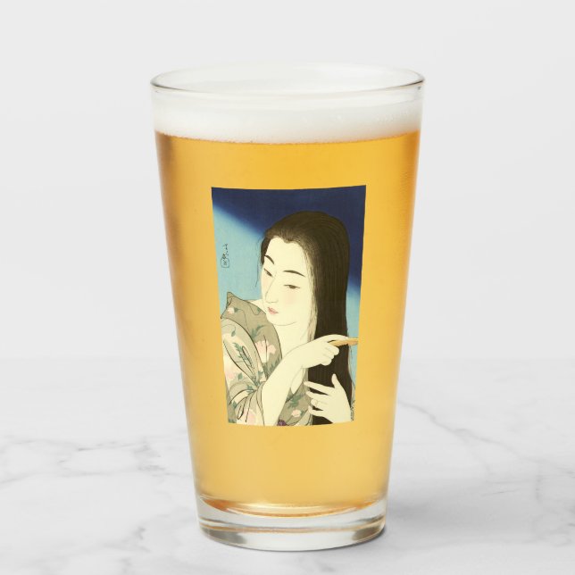 Pintando su pelo (bella mujer asiática) (Kotondo) (Anverso (lleno))