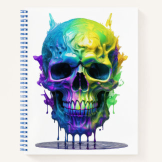 Pintar cuaderno de cráneo de goteo