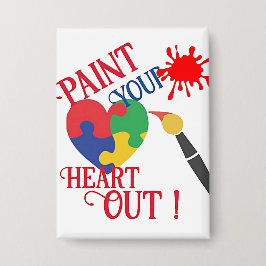 Pintar el corazón fuera, botón