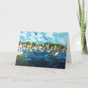 Pintar el lago Erie de Put-n-Bay #1 Tarjeta de fel