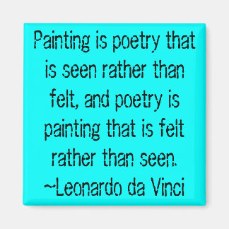 Pintar es poesía... - imán