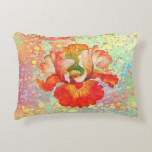 Pintar la almohada de iris salpicada en colores Na