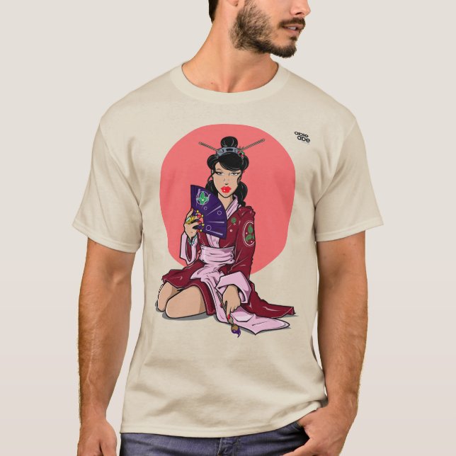 PINTAR LA Camiseta GEISHA (Anverso)