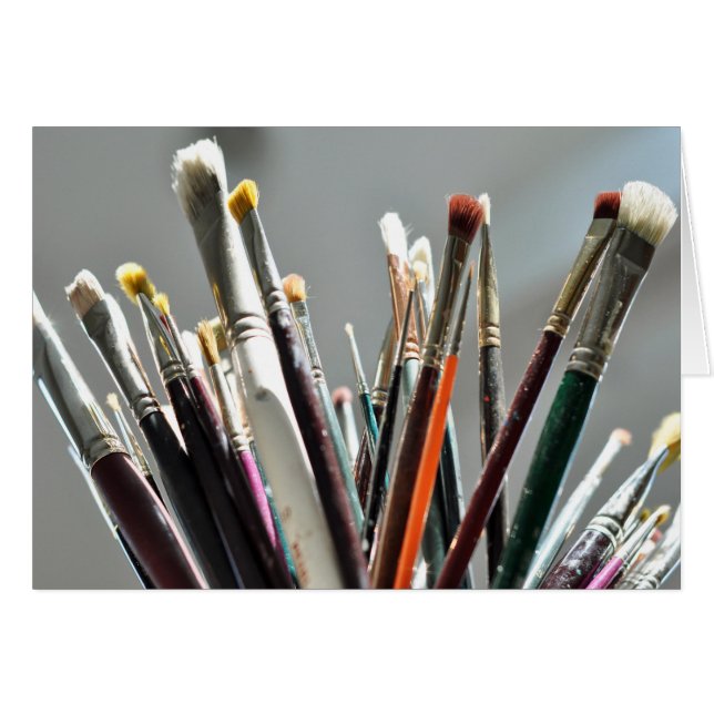 Pintar pinceles secándose a la luz del sol (Anverso (Horizontal))