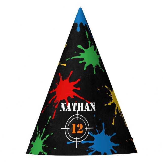 Pintball Boys Paint Splatter Gorra del partido de  (Anverso)