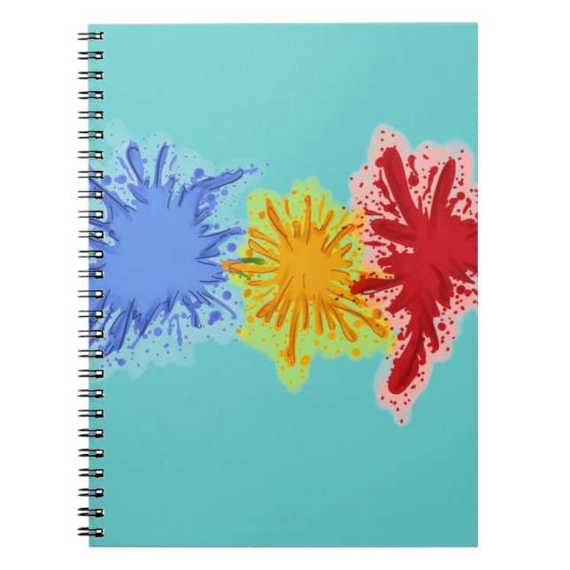 Pinte el cuaderno de la salpicadura (Frente)