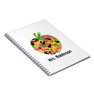 Pinte el cuaderno espiral de Apple de la