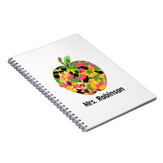 Pinte el cuaderno espiral de Apple de la