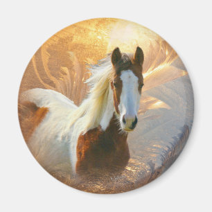 Pinte el imán del oro del caballo