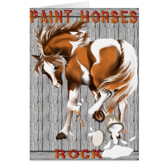 Pinte el poster de la roca de los caballos (Frente)