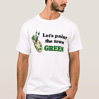 Pinte la camiseta del verde de la ciudad