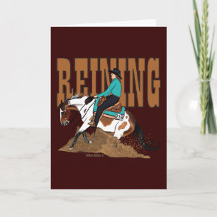Pinte la tarjeta de felicitación del caballo que