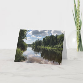 Pinte la tarjeta de felicitación en blanco de