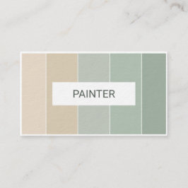 Pinte la tarjeta de visita del diseño interior del