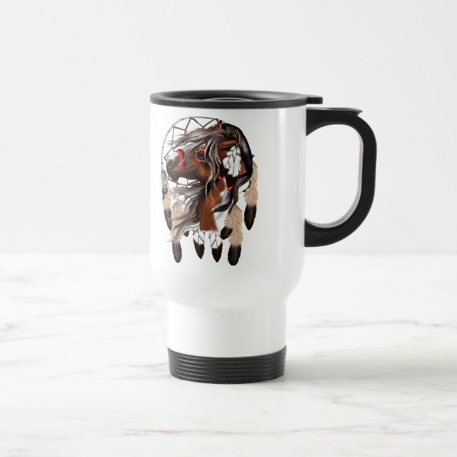 Pinte la taza de Dreamcatcher del caballo (Derecha)